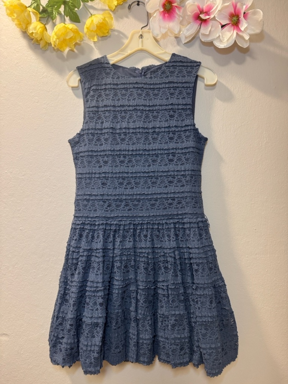 Zara Black Lace Fit & Flare Dress